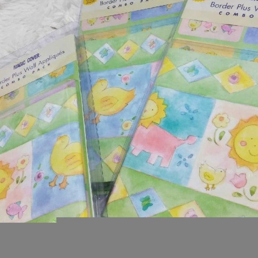 3 Pkgs. Border + Wall Appliques for Baby's Room
